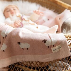 Pink Sheep Blanket for Kids